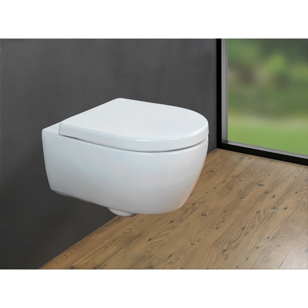 Sedile per wc con chiusura automatica 35,5 x 46 cm Exclusive No. 9 - Wenko-image-1