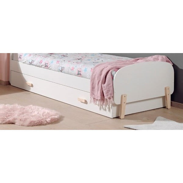 Cassetto bianco sotto il letto per bambini 90x200 cm Kiddy - Vipack-image-1