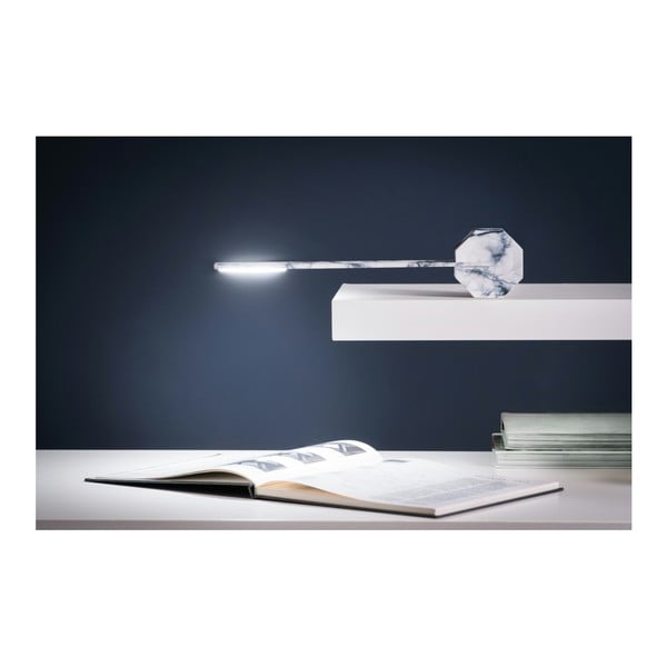 Lampada da tavolo grigia (altezza totale 38 cm) Octagon One – Gingko-image-3