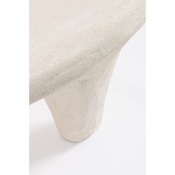 Tavolino da salotto color crema in poliresina 62x102 cm Albin – Bizzotto-image-2