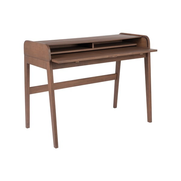 Scrivania marrone con piano estraibile Barbier - Zuiver-image-4