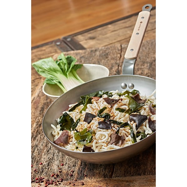 Padella WOK in acciaio B Bois, ø 28 cm Mineral B - de Buyer-image-1