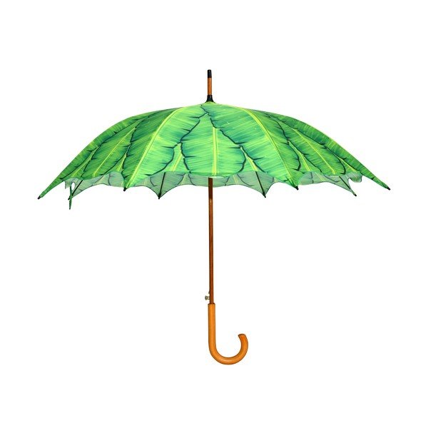 Zelený deštník Esschert Design Banana Leaf
