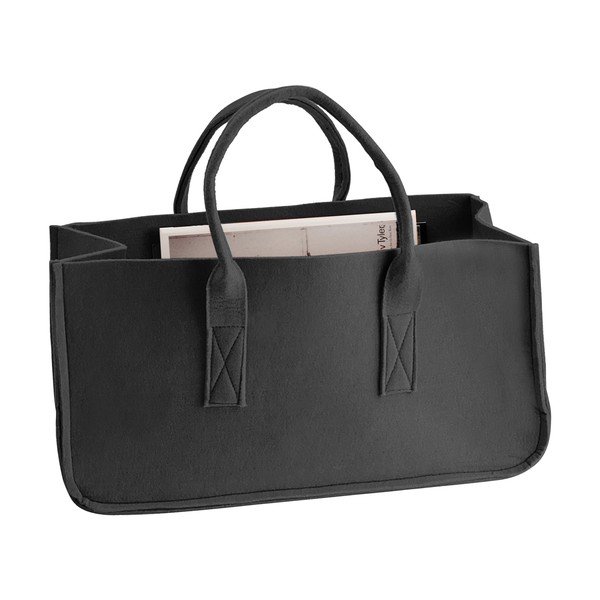 Present Time Cestino per riviste nero Mellow - PT LIVING