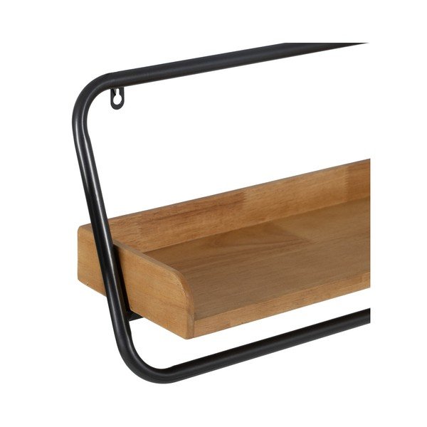 Scaffale in legno di gomma di colore naturale 120 cm - Ixia-image-2