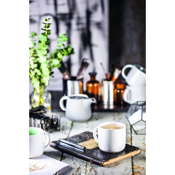 Tazza in porcellana bianca con interno rosa Maxwell & Williams Tint, 440 ml - Maxwell & Williams-image-1