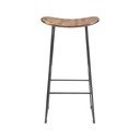 Sedia da bar di colore naturale in teak massiccio (altezza della seduta 76 cm) Tangle – White Label