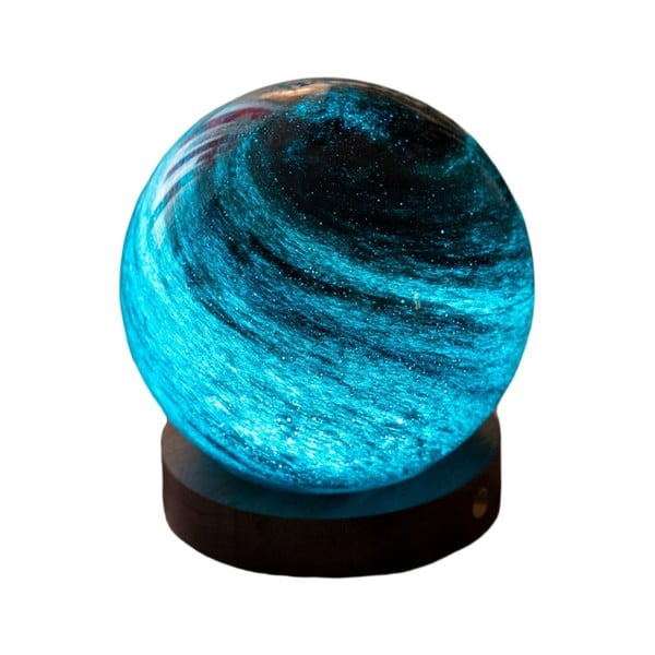 Decorazione luminosa marrone scuro/colore naturale scuro con ricarica USB ø 8 cm Stellar Ocean – Gingko