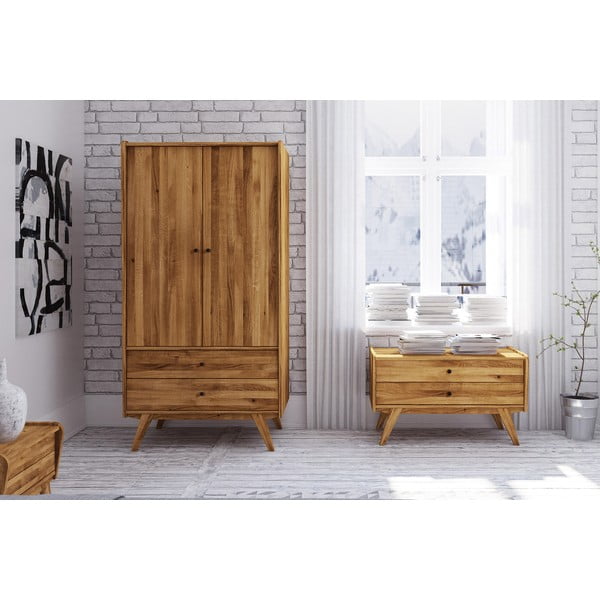 Armadio in rovere 100x200 cm Retro - The Beds-image-4