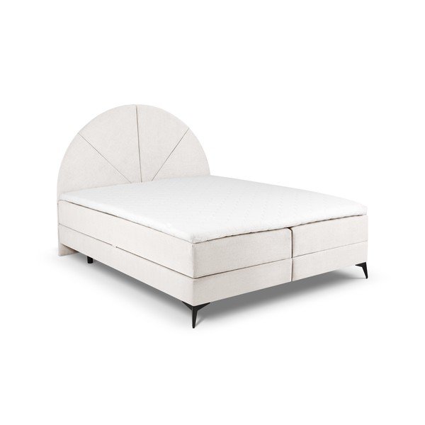 Letto boxspring beige con contenitore 180x200 cm Sunset - Cosmopolitan Design