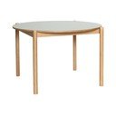 Tavolo da pranzo rotondo in rovere ø 115 cm Oblique - Hübsch