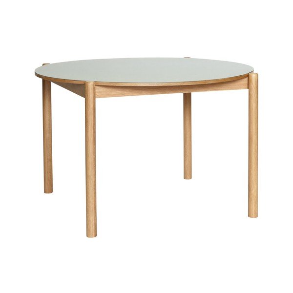 Tavolo da pranzo rotondo in rovere ø 115 cm Oblique - Hübsch