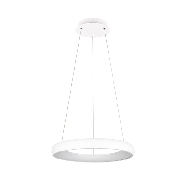 Lampadario bianco a LED dimmerabile con paralume in metallo ø 62 cm Cardona - Trio