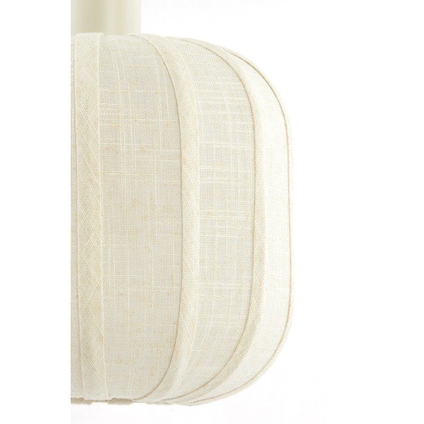 Lampadario color crema con paralume in tessuto ø 50 cm Tufia – Light & Living-image-4