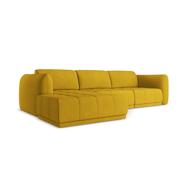 Divano angolare giallo (con penisola a sinistra) Hoku – Makamii-image-3