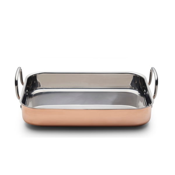 Teglia da forno in rame e acciaio inox 25,5x35 cm – Blomsterbergs