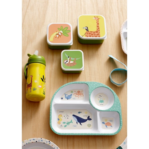 Piatto bianco per bambini 27x21 cm Ocean - Ladelle-image-1