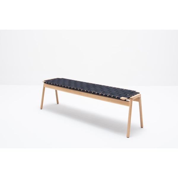 Panchina di colore nero/naturale Klupa - Gazzda-image-4