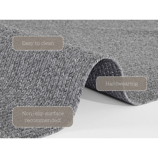 Tappeto grigio per esterni 200x80 cm - NORTHRUGS-image-4