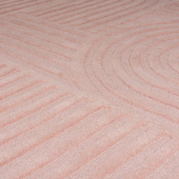 Tappeto in lana rosa 160x230 cm Zen Garden - Flair Rugs-image-4