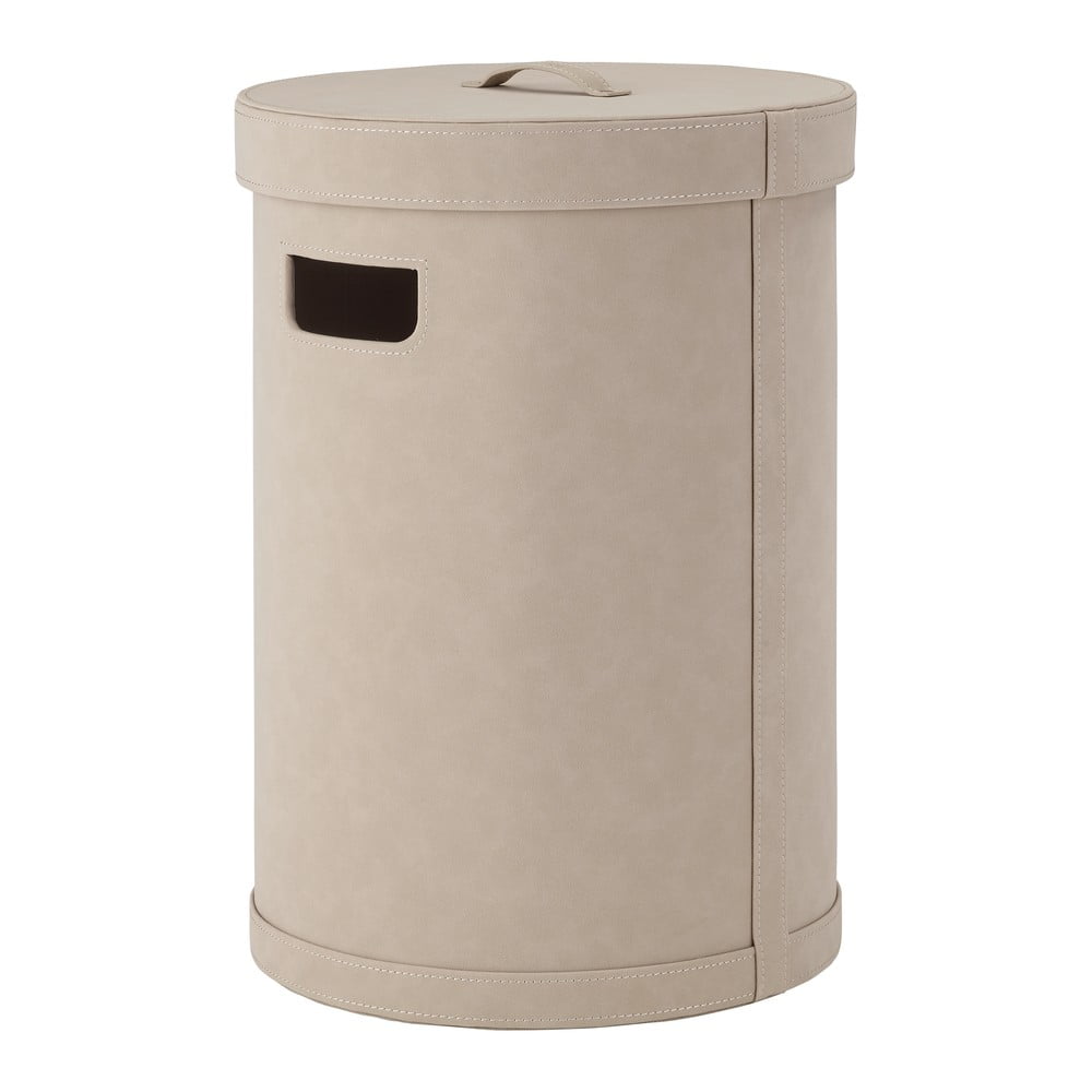 Cesta per il bucato beige in finta pelle 67,5 l Sahla M – Blomus | Ceste per il bucato