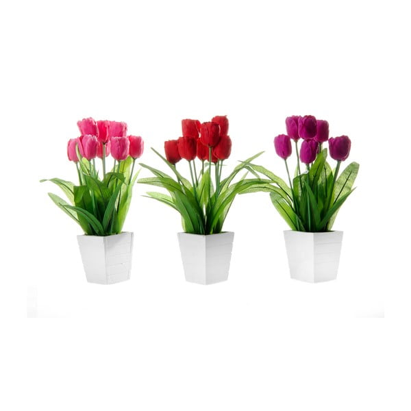 Piante artificiali in set da 3 Tulip - Casa Selección