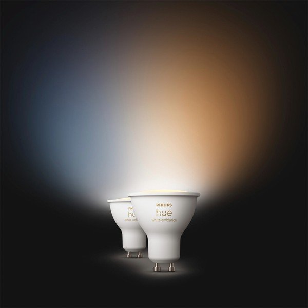 Lampadine intelligenti a LED in set di 2 GU10, 4 W White ambiance - Philips Hue-image-2