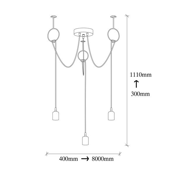 Apparecchio a sospensione nero Sirin - Opviq lights-image-3
