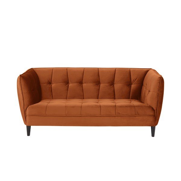 Divano in velluto arancione , 182 cm Jonna - Actona