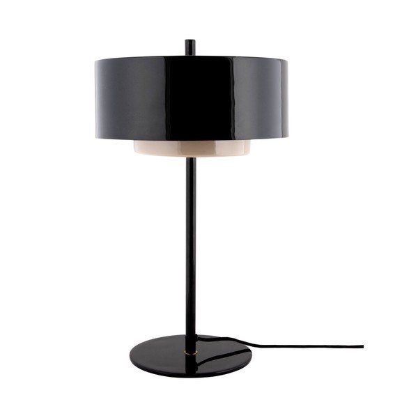 Lampada da tavolo nera in metallo (altezza totale 50 cm) Grato Anillo – Leitmotiv