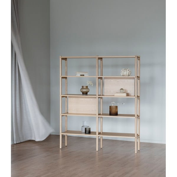 Libreria in rovere 140x166 cm Holton - Rowico-image-1