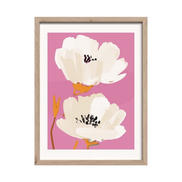 Dipinto stampato con cornice inclusa 30x40 cm Peony Bloom – Styler