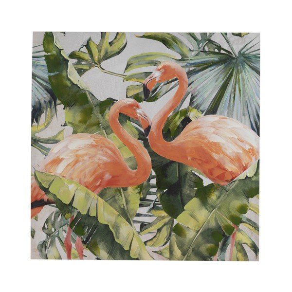 Quadro murale su tela Stile moderno Fenicottero Dos Cubico, 100 x 100 cm - Geese