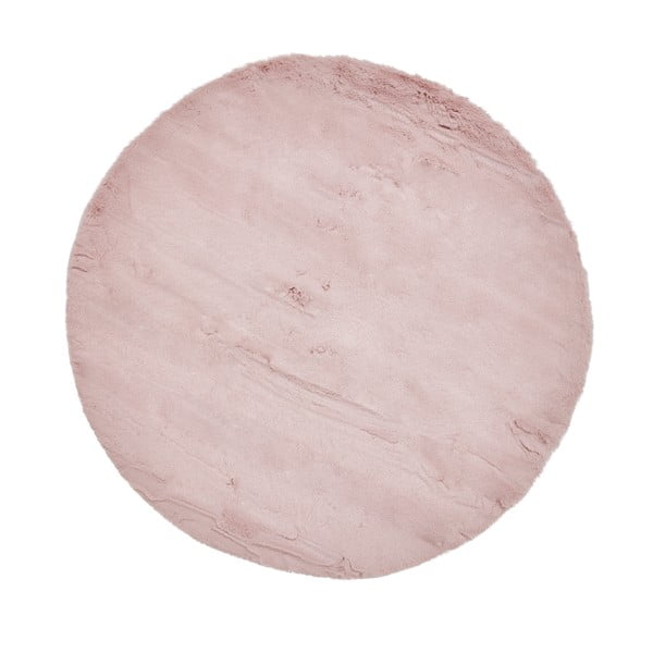 Tappeto rosa , ⌀ 120 cm Teddy - Think Rugs