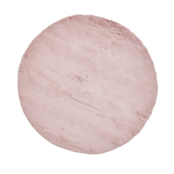 Tappeto rosa , ⌀ 120 cm Teddy - Think Rugs