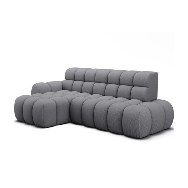 Divano angolare grigio allungabile (con penisola a sinistra/con chaise lounge) Ceedro – ELTAP-image-2
