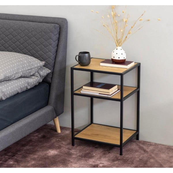 Comodino nero Seaford - Actona-image-1