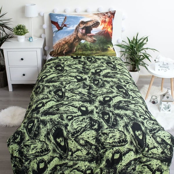 Set copripiumino e federa da bambini in cotone per letto singolo 140x200 cm Jurassic World "Volcano" – Jerry Fabrics-image-2