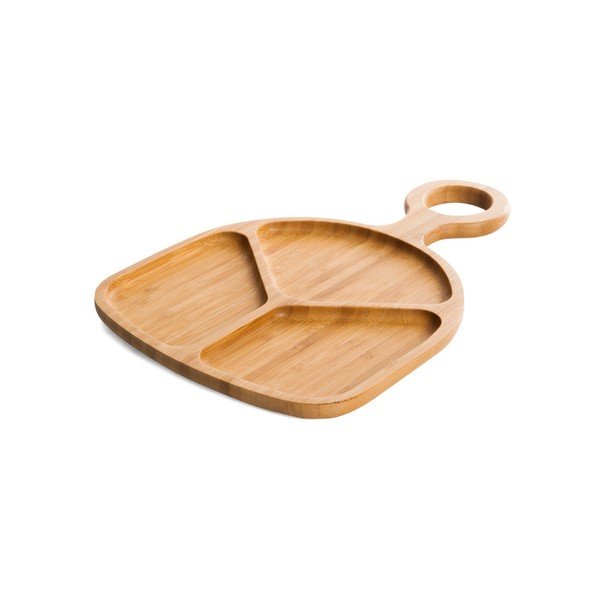 Servírovací podnos z bambusu Bambum Matti, ⌀ 30 cm