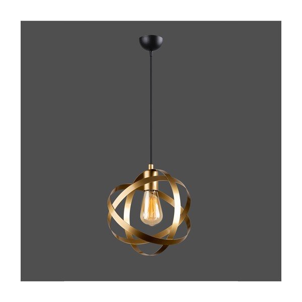 Lampada a sospensione in metallo color oro Lama - Squid Lighting-image-1