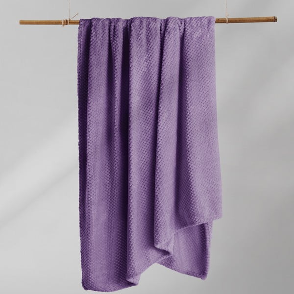 Coperta in microfibra viola, 70 x 150 cm Henry - DecoKing-image-4