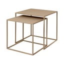 Tavolini in metallo beige in set di 2 40x40 cm Fera - Blomus