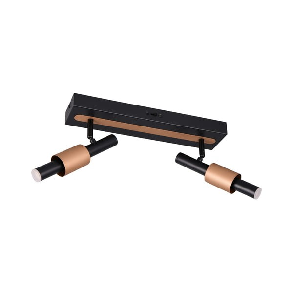 Faretto LED nero e color bronzo 20,5x42 cm Ikaris – Trio Select