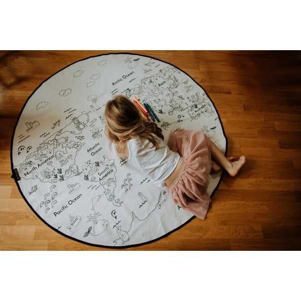 Tappeto da colorare per bambini , ø 130 cm Colouring World - Butter Kings-image-4