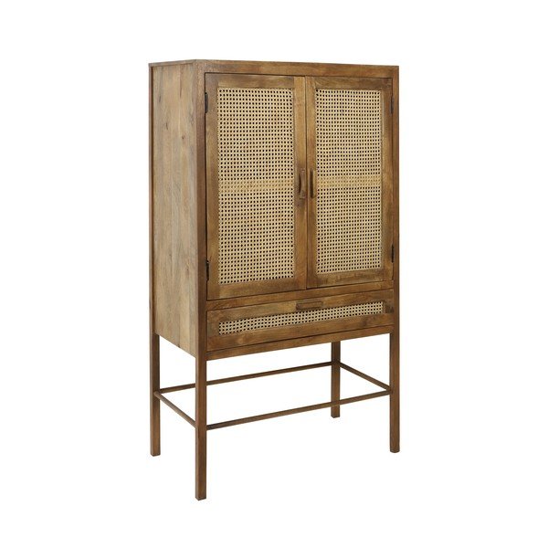Cassettiera in legno di mango marrone 90x160 cm Nipas - Light & Living-image-2