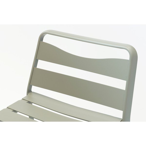 Set di 2 sedie da giardino in metallo grigio Spring - Ezeis-image-2