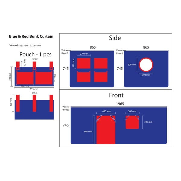 Tenda da letto per bambini 196,5x86,5 cm Domino - Vipack-image-3