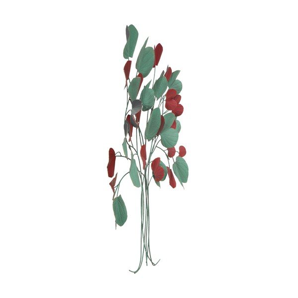 Decorazione murale rossa e verde Albero, 105 x 94 cm - Mauro Ferretti-image-3