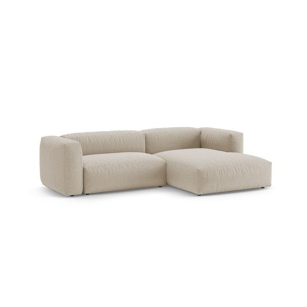 Divano angolare componibile color crema allungabile (con penisola a destra/con chaise lounge) – Micadoni -image-4