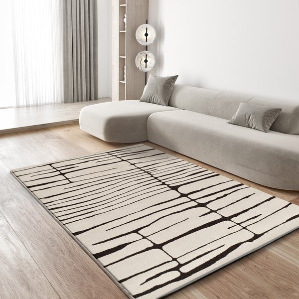 Tappeto color crema 200x290 cm Retro – Universal-image-1